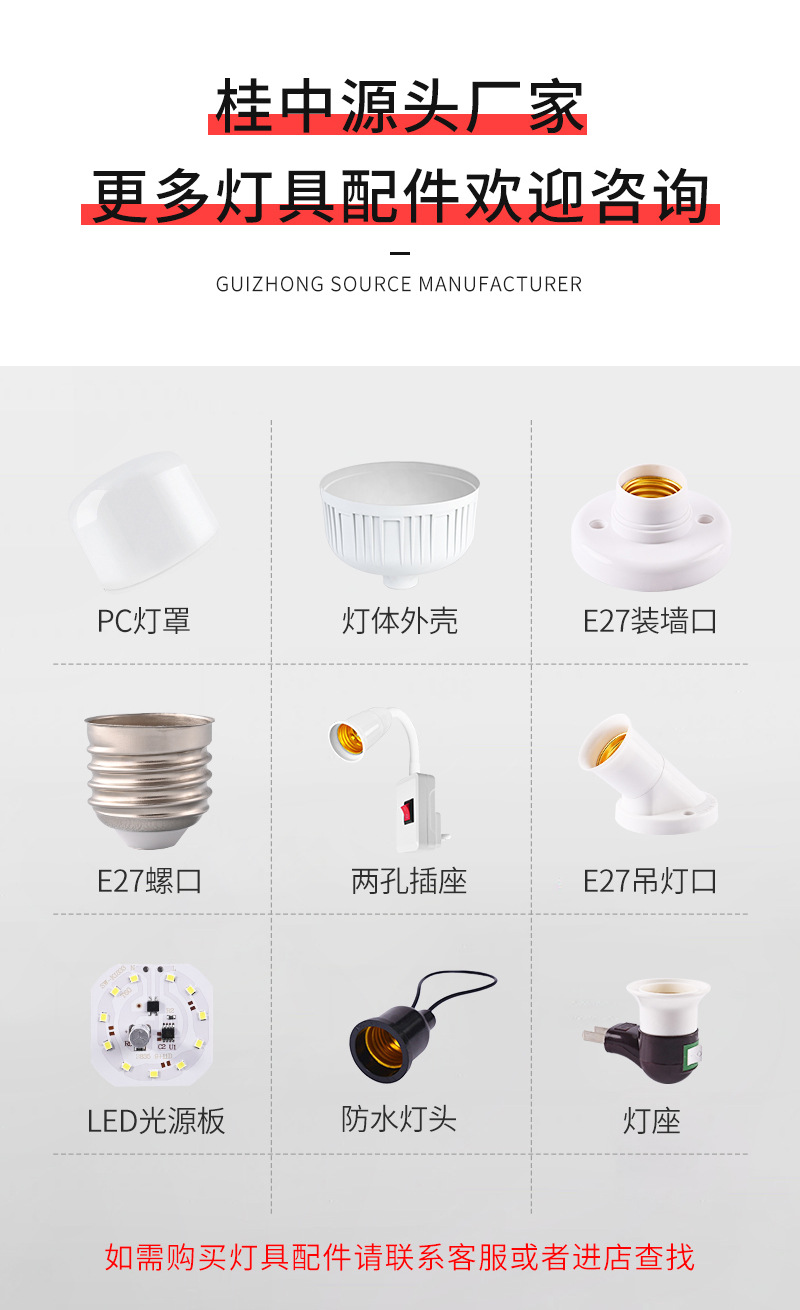 Wholesale e27 screw-down plastic PP lamp head dust cover, bulb lamp head protection shell, lamp cap accessories pic 11