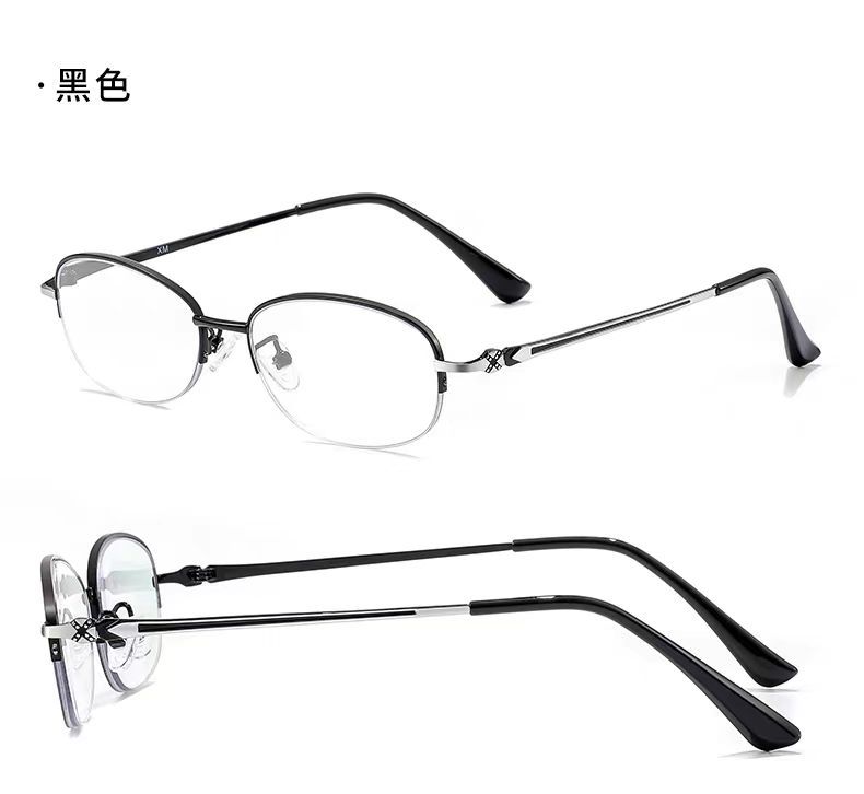 The new semi-framed anti-blue light reading glasses for women are elegant and youthful. They are high-definition and eye-protecting reading glasses for the elderly pic 28
