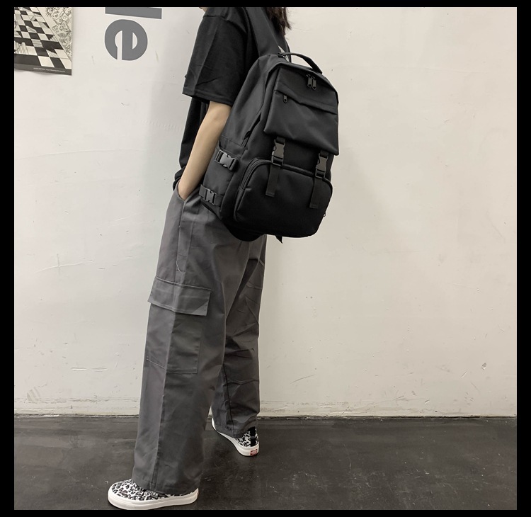 2025夏季新款学院风清新ins女包纯色日系女包大学生时尚生双肩包详情3