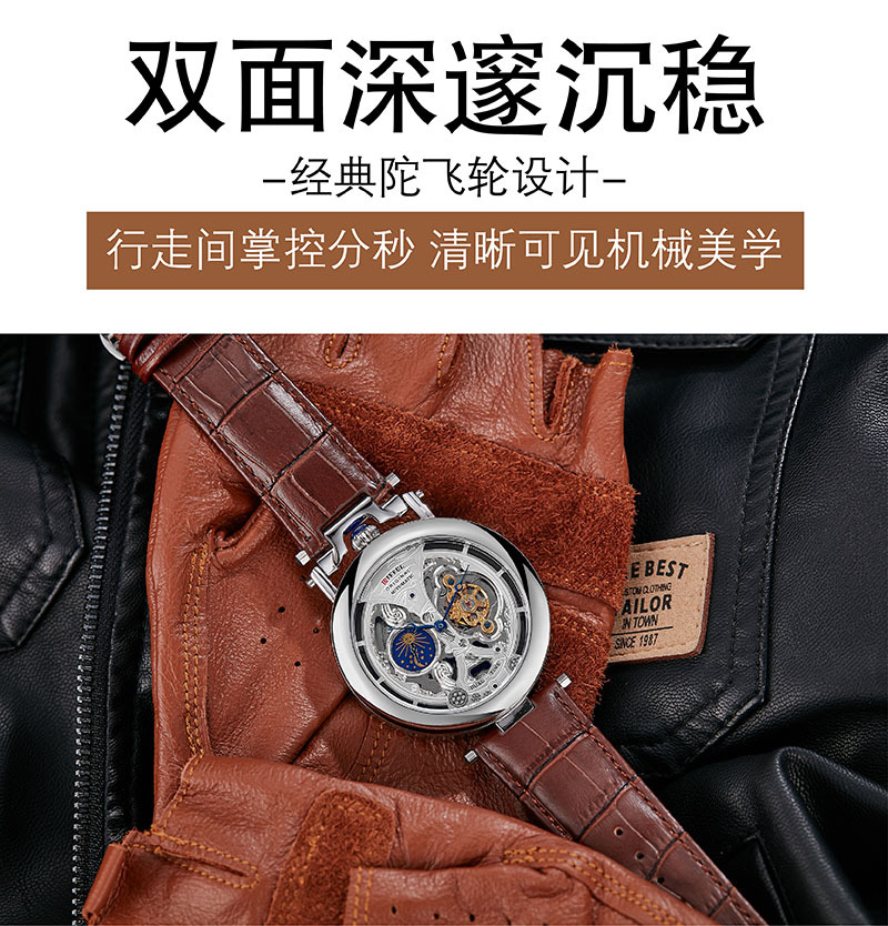 品牌新款跨境热销男士手表高级感防水全自动陀飞轮机械表时尚直播详情10