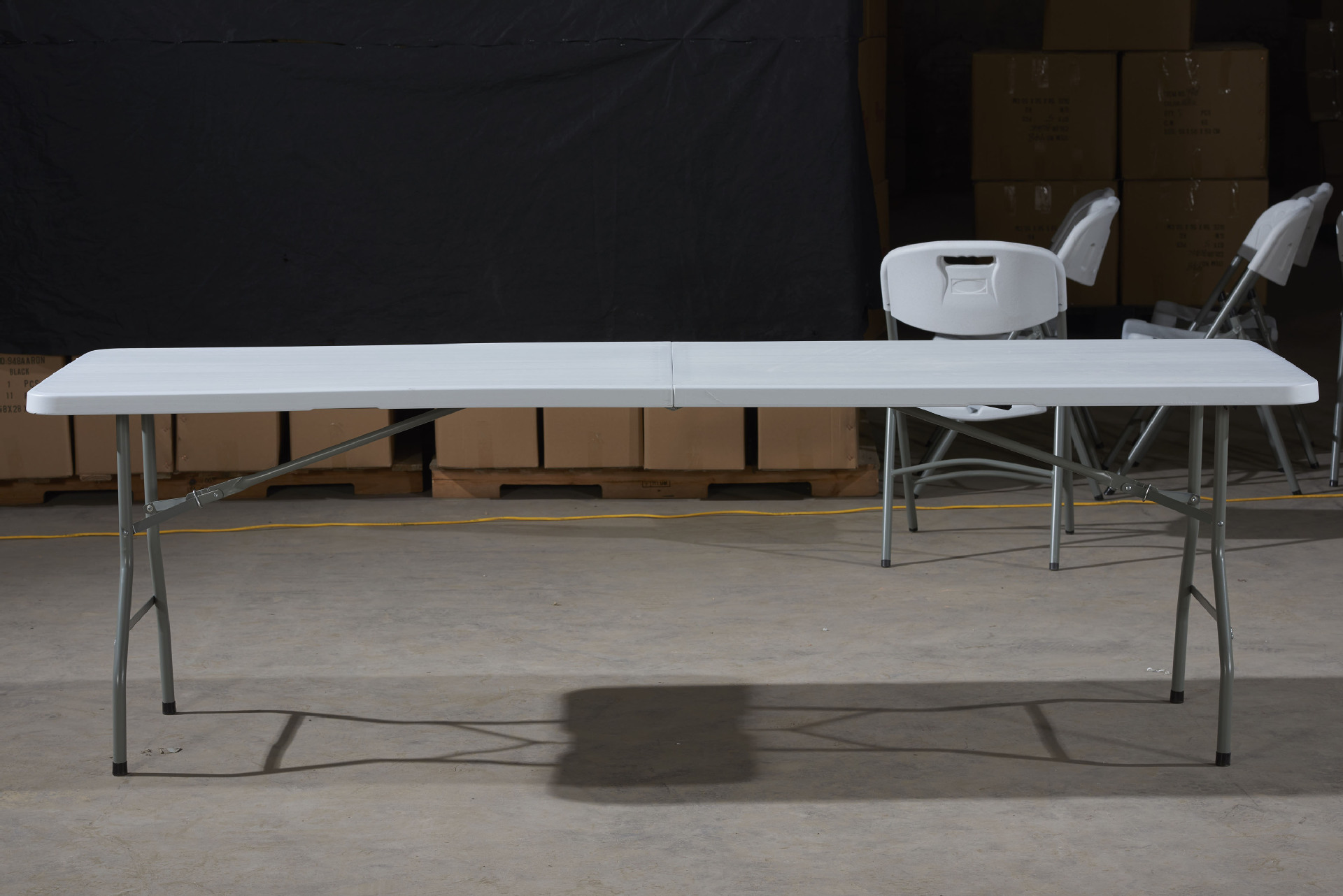 Star Factory Direct sales: Simple 1.8-meter-long folding table, outdoor folding table, folding seat, outdoor portable folding table, stall table, folding round table, blow-molded folding table, folding table, small table, foldable table for outdoor use pic 7