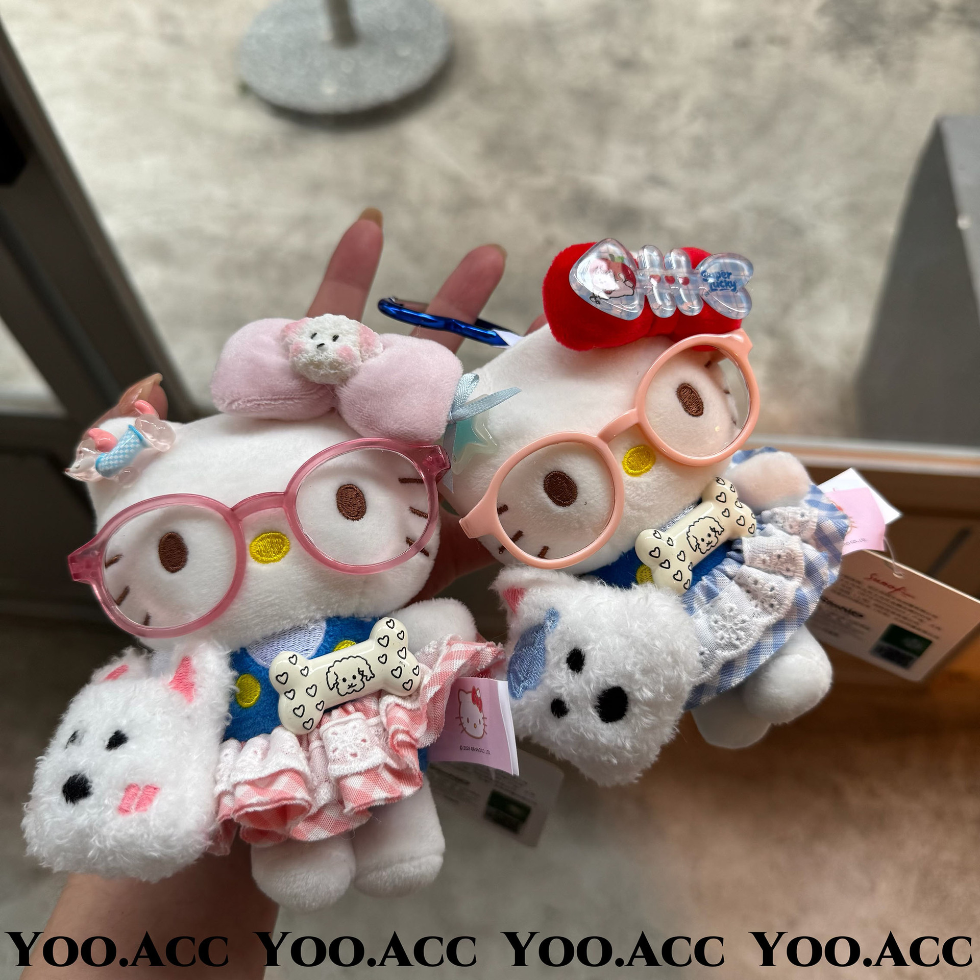 【YOO】正版卡通KT包挂韩国东大门可爱玩偶毛绒公仔小红书钥匙扣详情7