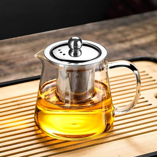 功夫茶具大小号公杯耐热温高硼硅玻璃加厚公道杯茶漏过滤网分茶器详情1