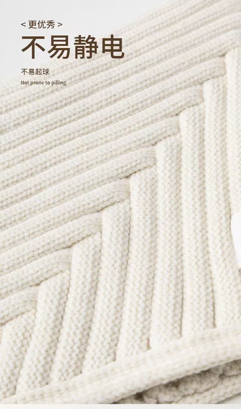 宝宝套头帽外出可爱超萌针织帽儿童百搭毛线尖尖帽婴儿保暖护耳帽详情3