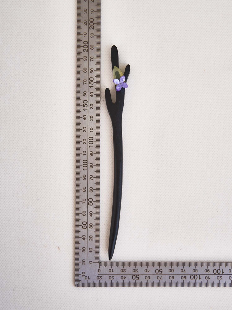 古风发簪女木质钗子流苏步摇高级感新中式盘发器马面裙汉服禾木簪详情14