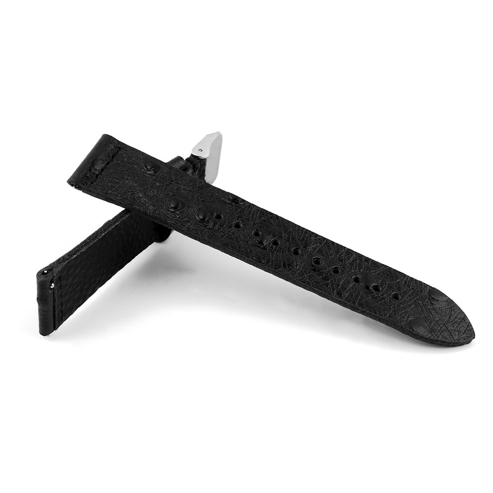 Ostrace-patterned genuine leather double-layer trimmed strap, smartwatch mechanical hand strap, calfskin strap, lugs bracelet pic 6