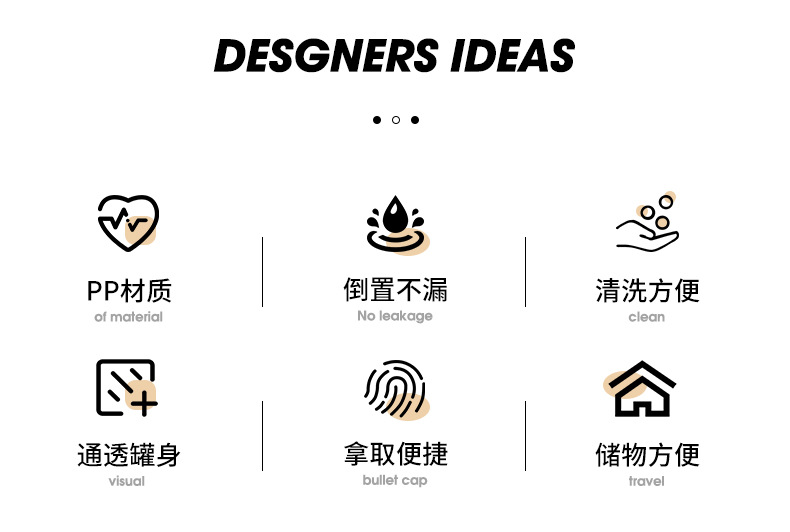 厨房五谷杂粮收纳DIY储物盒干果防潮可叠加透明塑料面条密封罐详情2