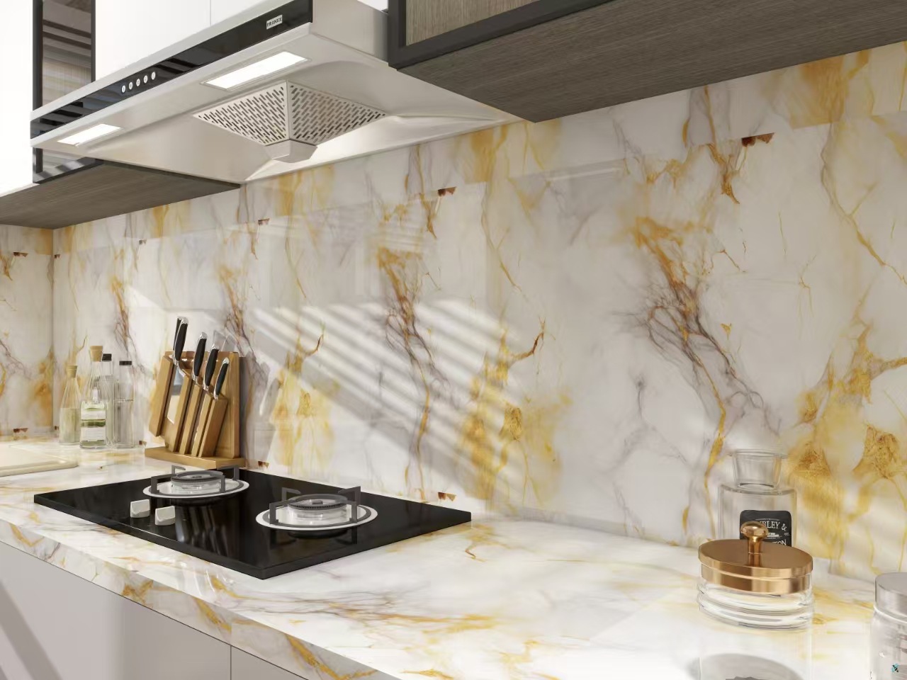 Cross-border exclusive Gilt Marble-patterned wallpaper for home decoration building materials background wall Gilt Marblewallpaper pic 10