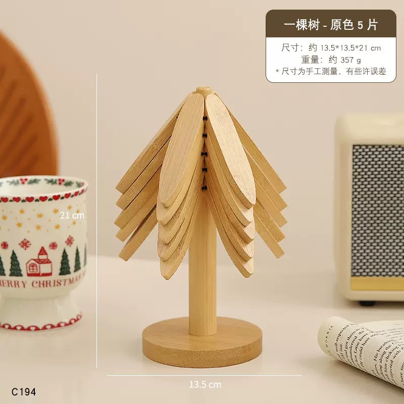 High-end walnut-colored tree heat insulation pad, heat-resistant home dining table, creative table mat, decorative pad, high-temperature resistant coaster pic 14
