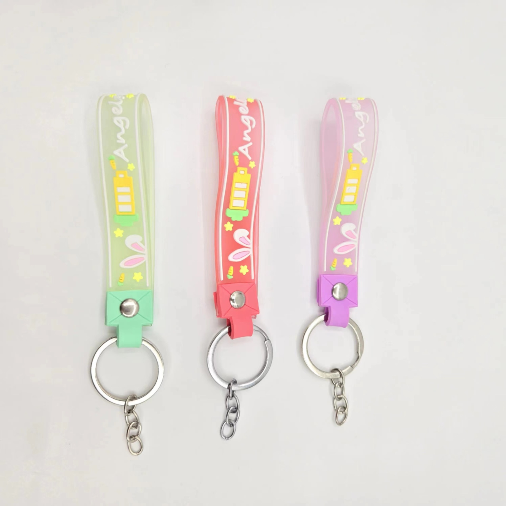 新款钥匙链公仔软胶绳包包挂件配件皮绳可爱pvc钥匙链软胶绳批发详情4