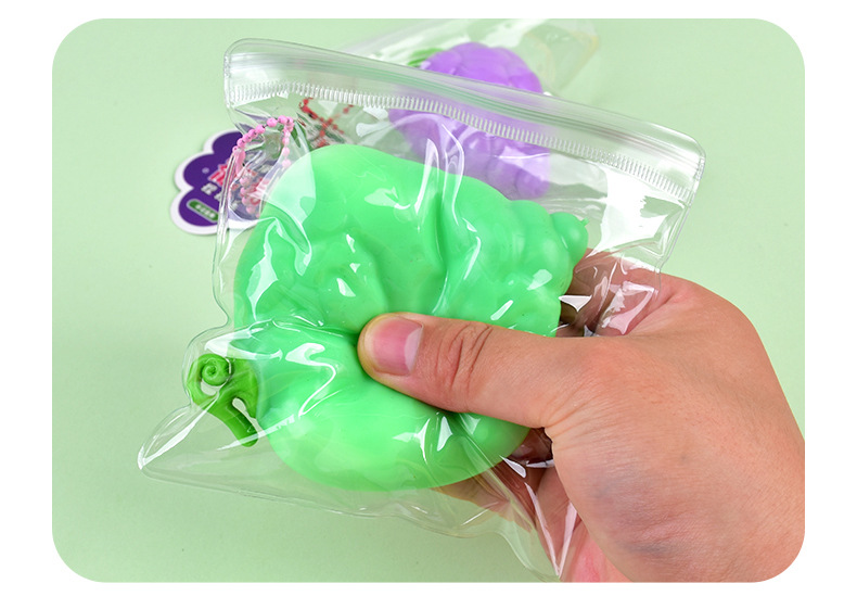Malleable simulation fruit grape pinching fun stress-relieving toy, slow rebound fluid grape pinching fun venting tool pic 13
