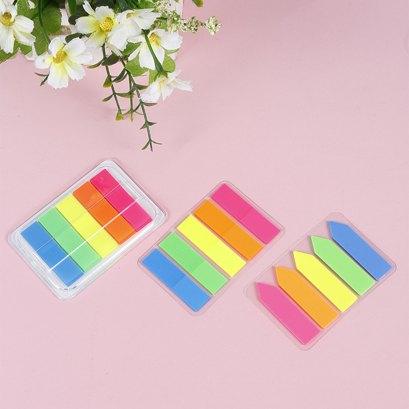 创意彩色pet分类索引贴半透明指示贴可爱标签贴纸学生用便利贴详情1