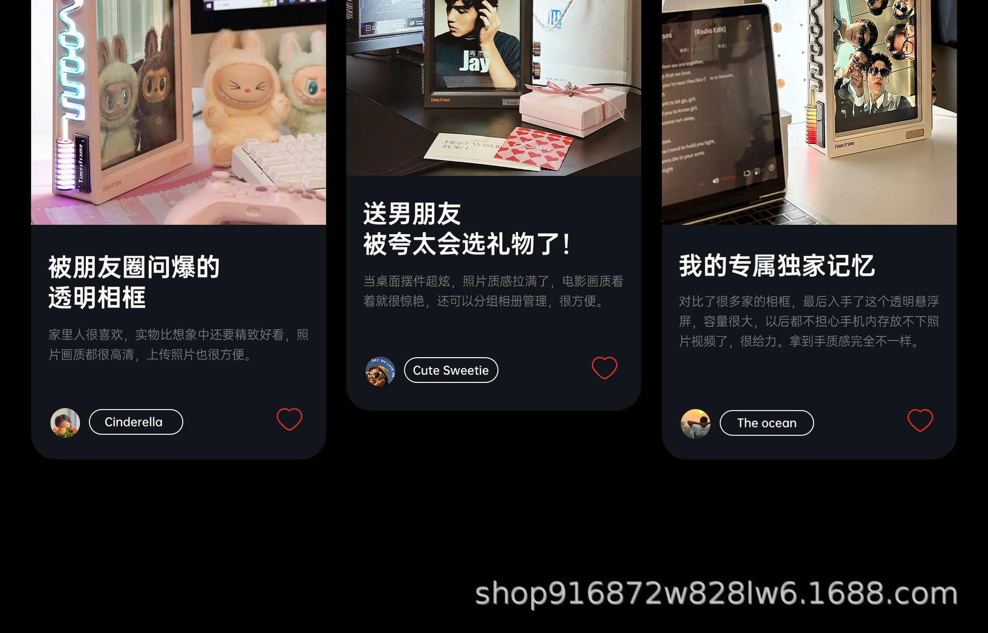 Divoom Time World Transparent Floating Electronic Photo Frame High-definition couple Digital Album Smart Projection Gift pic 9