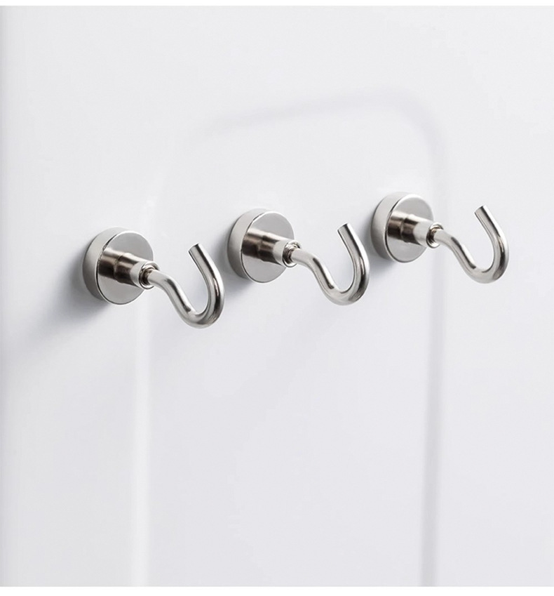 超强吸力磁吸磁铁挂钩无痕钉厨房门后防盗门冰箱吸铁石磁性免打孔详情13