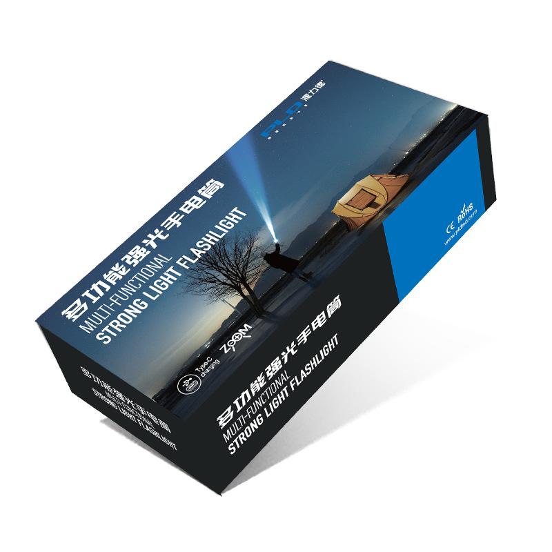 跨境2025新品强光远射手电筒白激光变焦数字电显户外工厂直供详情13