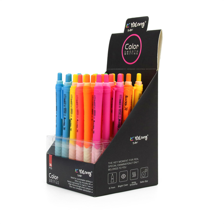 Promotional semi-gel pens, school and office ballpoint pens, high-quality silicone pen barrels, new design of medium oil pens and stationery pic 2