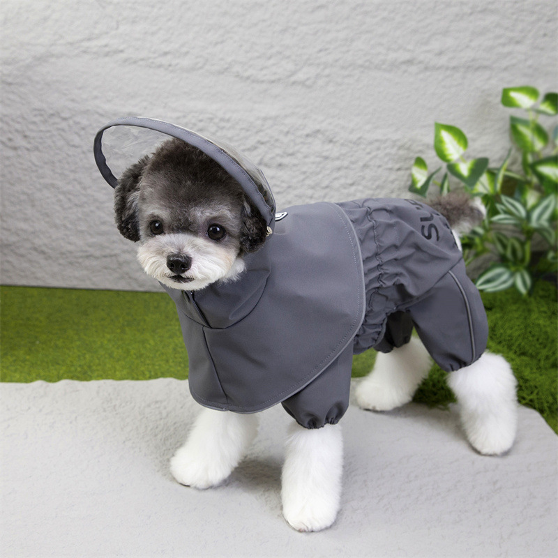 宠物秋冬可拆卸雨衣 狗狗新款防水保暖外套 中小型犬防风外出服实详情14
