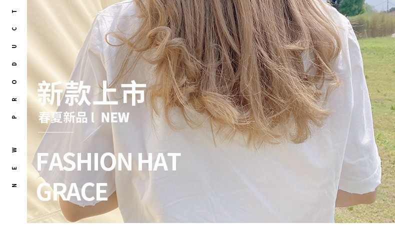 帽子女韩版夏季日系潮流蝴蝶结ins风百搭防晒遮阳防紫外线渔夫帽详情2