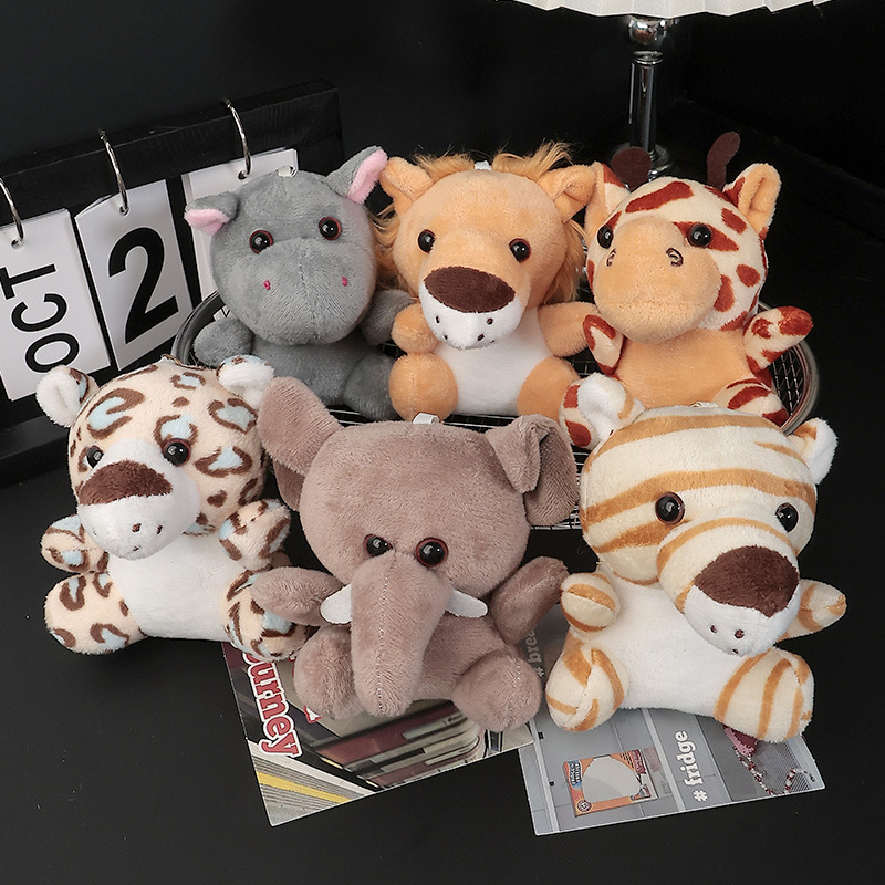 Cross-border exclusive plush toy customization, Animal World Tiger and hippopotamus pendant toys, wholesale in Yiwu keyWords pic 17