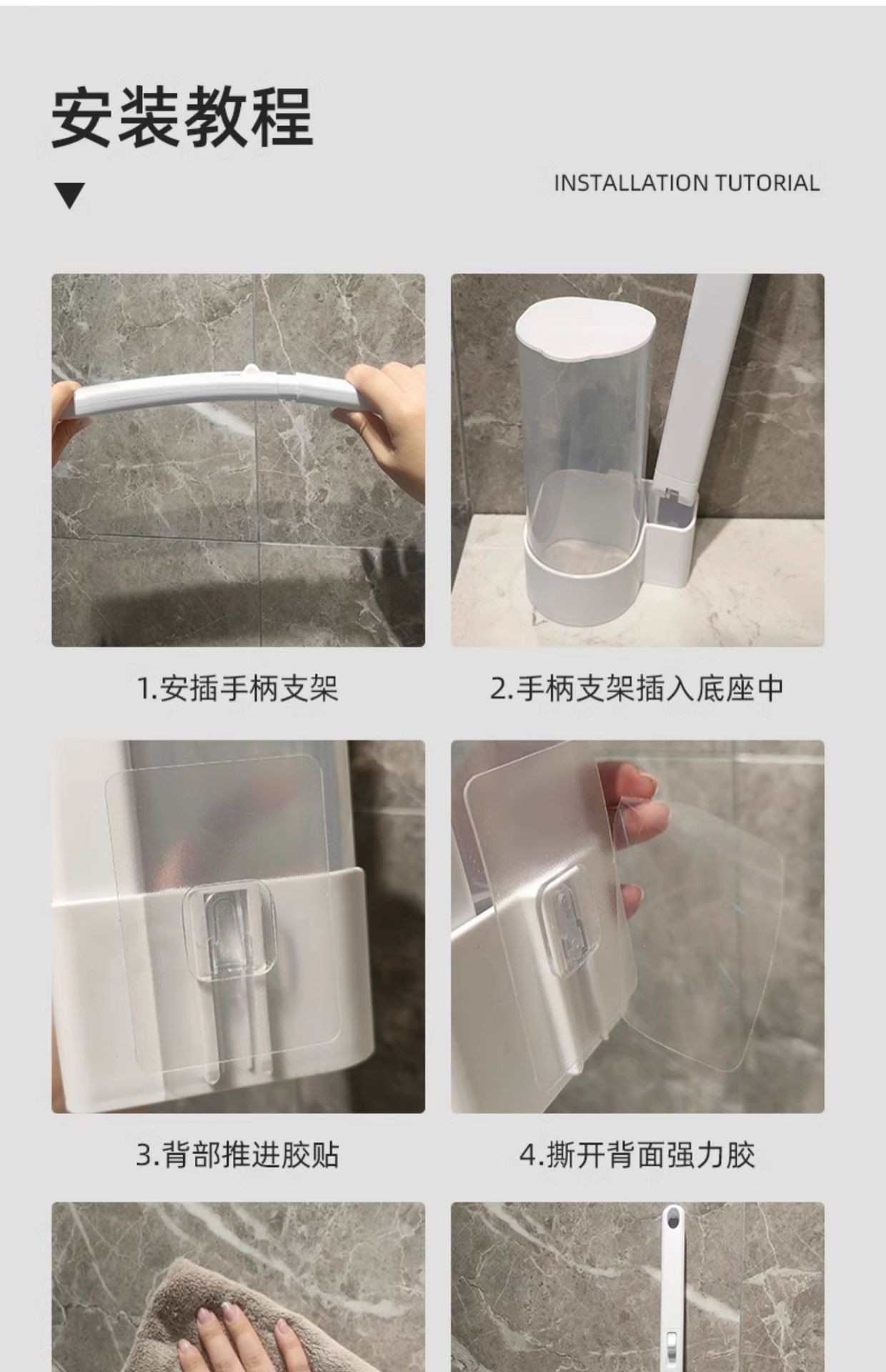 一次性马桶刷套装卫生间无死角无菌家用可抛替换清洁刷头厕所刷子详情7