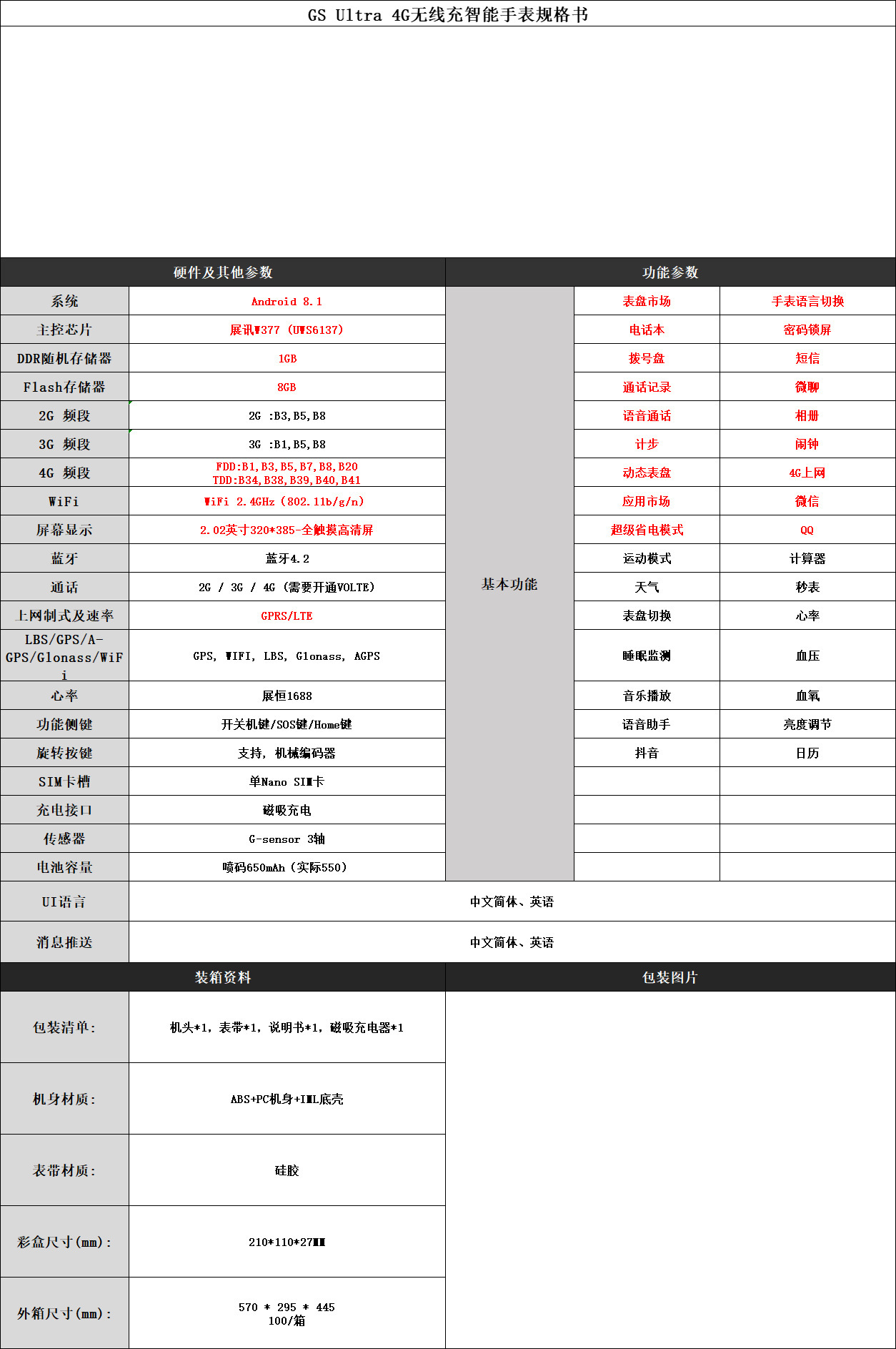 4G全网通5G插卡S9智能手表华强北Ultra2运动成人儿童电话手表WiFi详情6