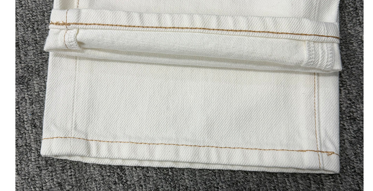 BC High-waisted straight-leg jeans for women, beige, simple style, versatile, casual, loose, wide-leg trousers, European and American style 2026 pic 25