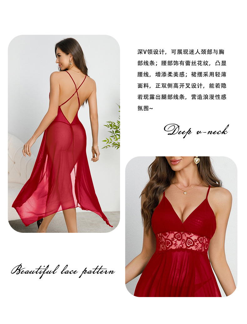 European and American export sex underwear, European and American nightclub sexy V-neck backless sleeveless halter dress manufacturer wholesale 863 pic 3