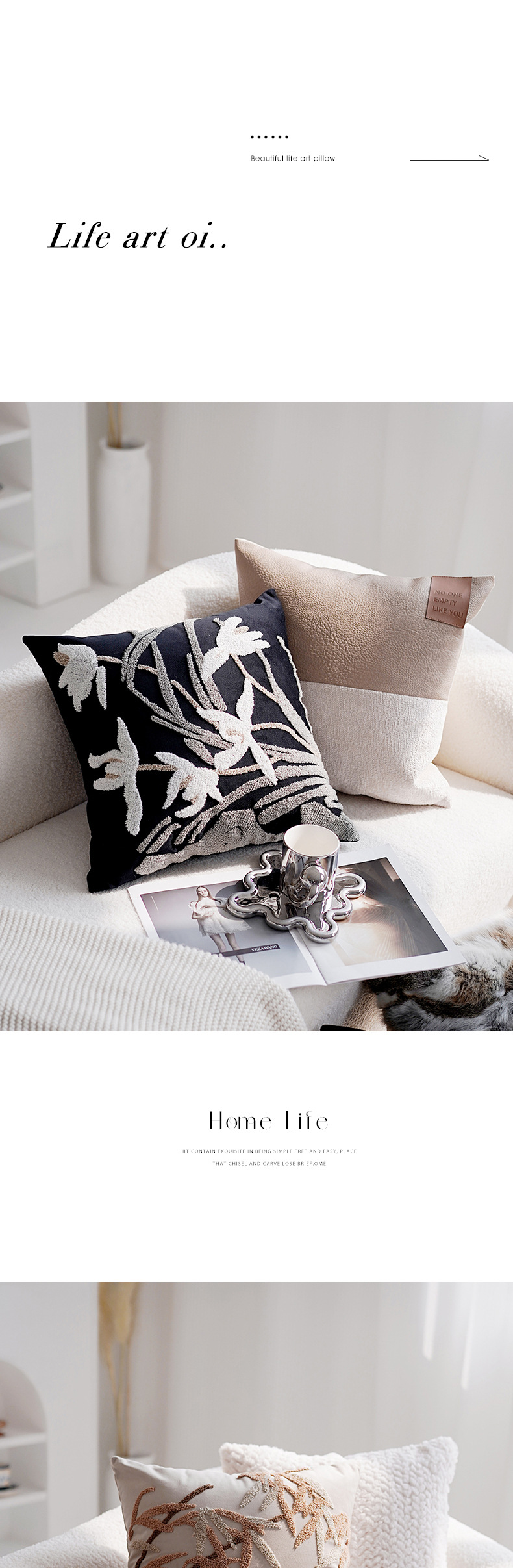 中古风高级轻奢刺绣丝绒抱枕套复古样板间客厅沙发中式靠垫靠枕详情7