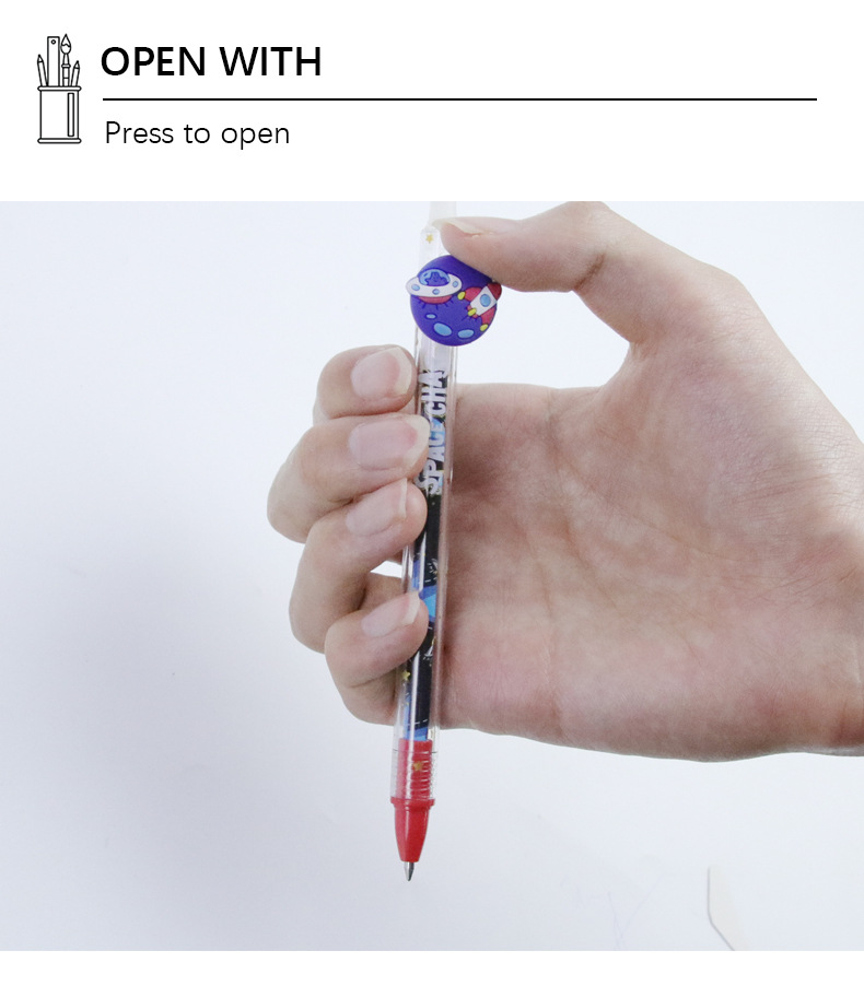 Yalong Cross-border Classic 0.5MM bullet-tipped erasable Gel Pen with Eraser Creative Planet Thermal Erasable Pen pic 6