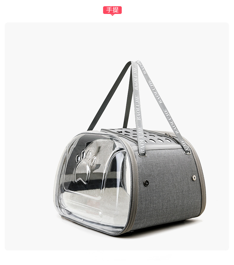 Pet bags, portable bags for going out, multi-purpose transparent space capsule hand-held cat bags, large-capacity two small cat backpacks pic 24