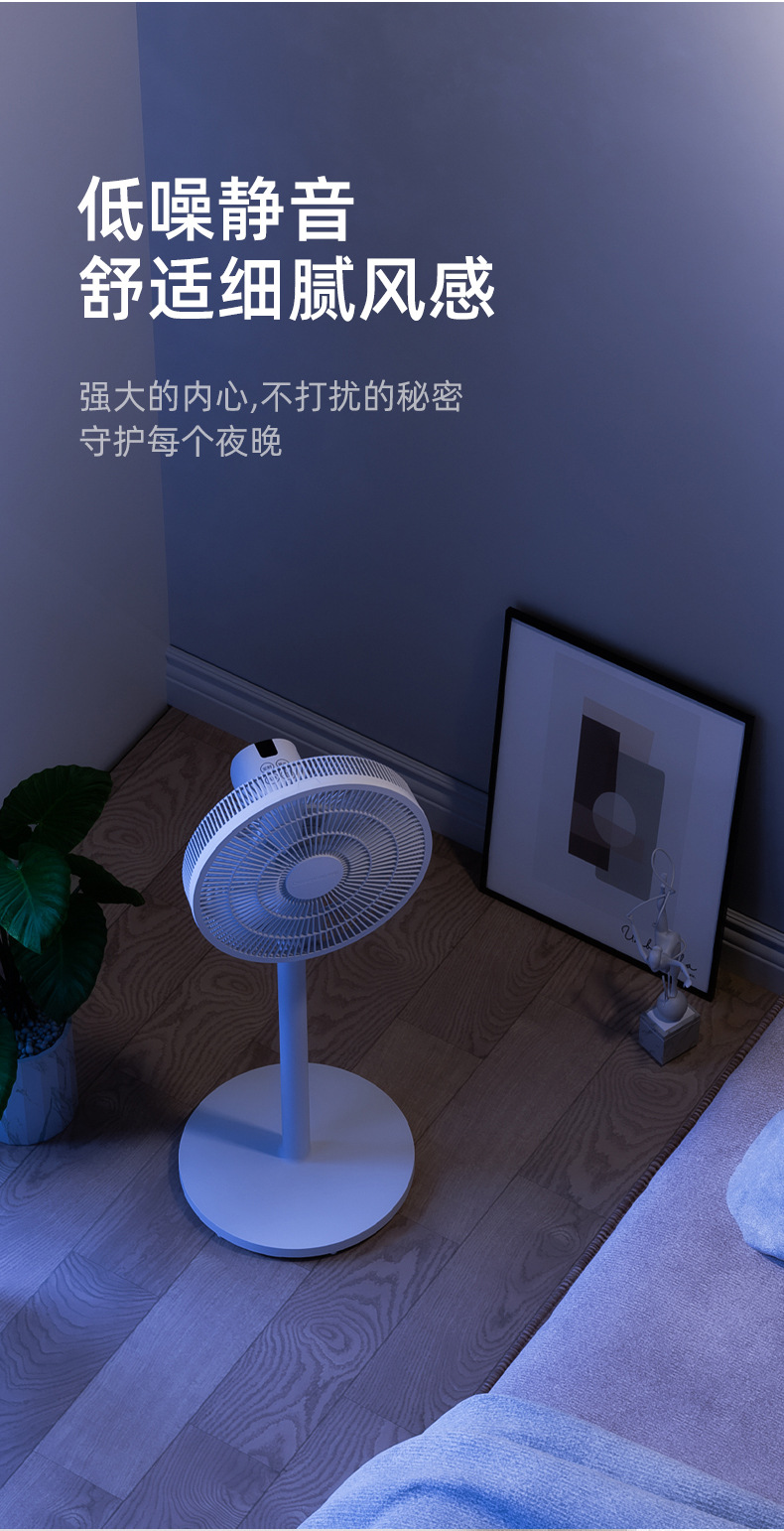 长虹家用电风扇10寸台地两用多档遥控定时8m远距送风扇摇头落地扇详情11