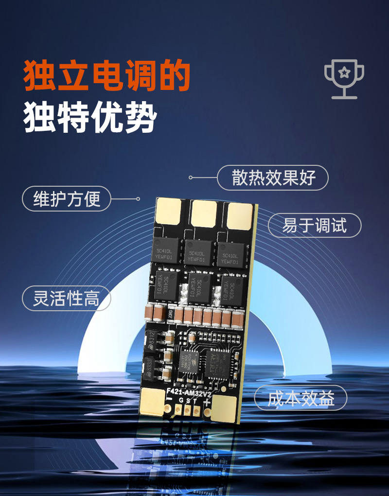 Droneer电调FPV分体80AESCAM80A-SOLOM详情7