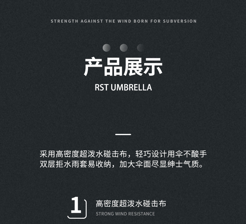 雨伞汽车档位造型手柄自动开收商务伞23寸黑色折叠伞外贸批发出口详情14