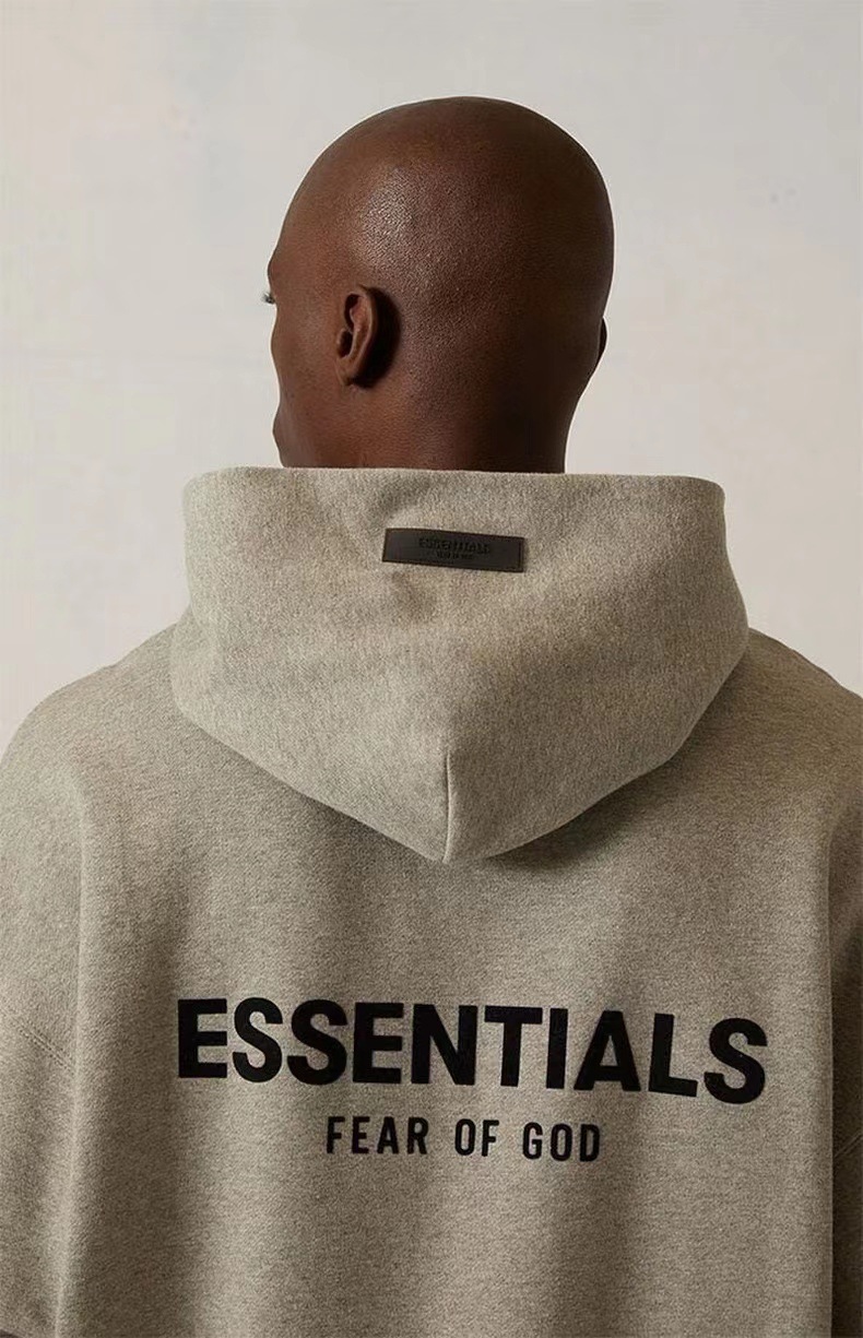 FOG ESSENTIALS第八季复线高街宽松情侣重榜卫衣背后植绒连帽卫衣详情33