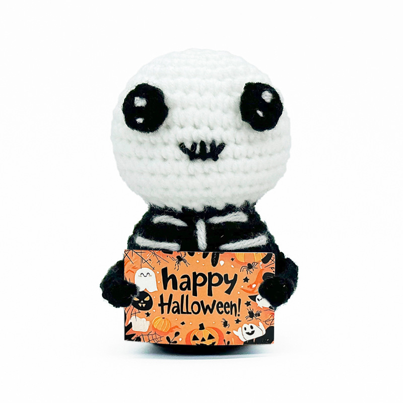 Wholesale and customization of white ghost-shaped crocheted dolls, plush toys and trendy toys pic 35