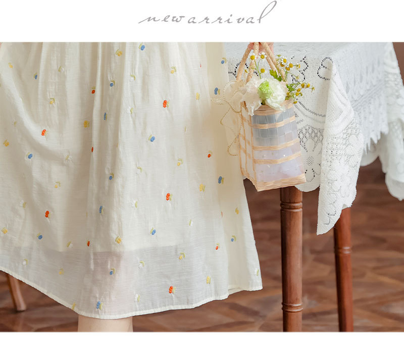 Improved cheongsam, new Chinese-style retro button-up, petite puffed-sleeve dress for women, summer long dress for export pic 18