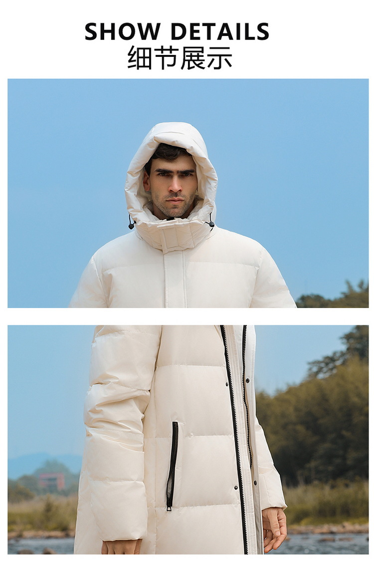 Northeast Harbin cold-proof and warm down jacket for women, super thick, Mohe travel equipment, knee-length overcoat coat for men pic 21