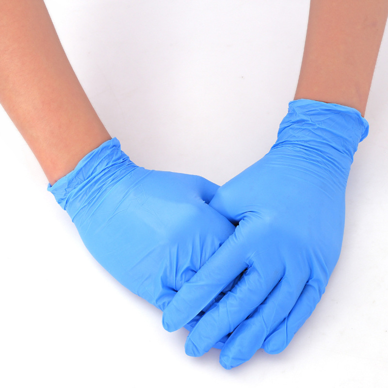 Special disposable nitrile gloves for foreign trade export, powder-free and powder-free disposable inspection gloves, composite nitrile pvc pic 8