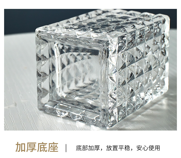 法式复古小花瓶玻璃浮雕迷你跨境花瓶ins风透明水培插花客厅摆件详情11