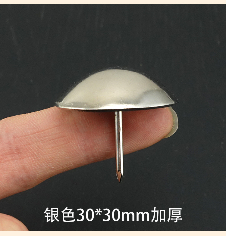 9mm smooth iron nails, silver bubble nails, furniture drum nails, drawing nails, antique sofa nails, wooden box nails, door nails, decorative iron bubble nails pic 12