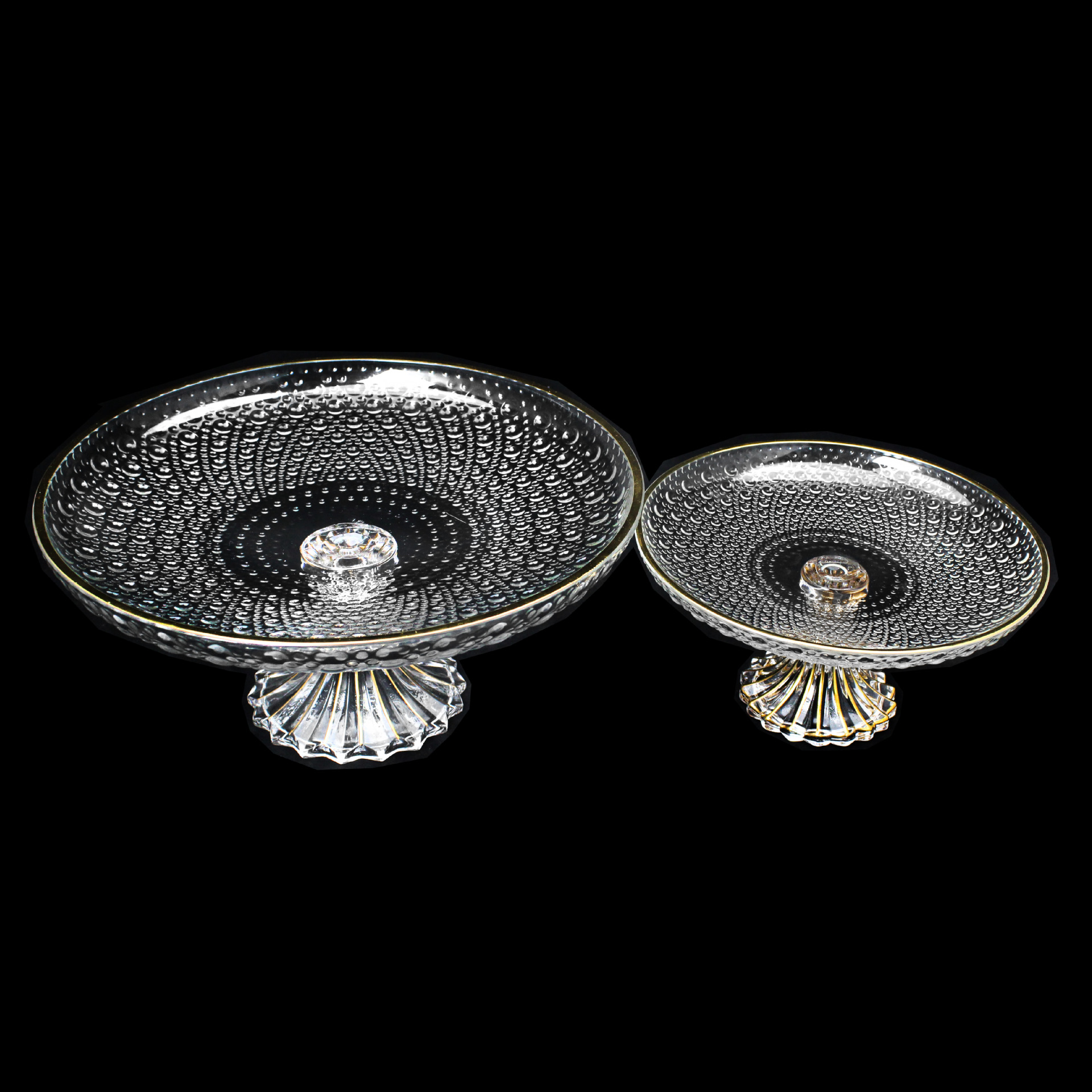 Hot-selling beaded engraved glass fruit plate, fruit pit, coffee table, living room decoration wholesale, fruit pit, vase pic 20