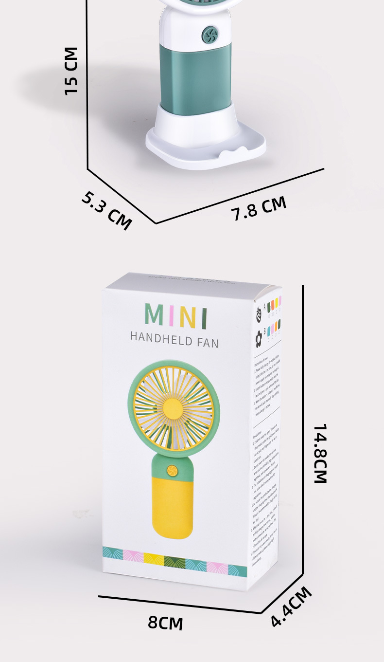跨境新款水果小花朵迷你手持风扇小清新随身挂绳风扇印制LOGO电扇详情17