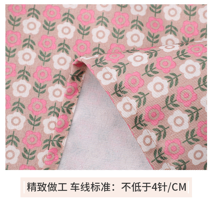 Cotton and linen mushroom rabbit flower H-shaped home apron, breathable large pocket waistband, kitchen cooking, oil-proof baking shoulder strap apron pic 8