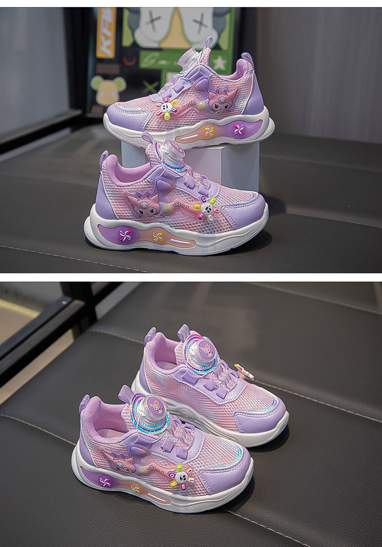 女童运动鞋2024新款网面鞋学生卡通鞋库洛米跑步鞋中大童休闲鞋子详情13