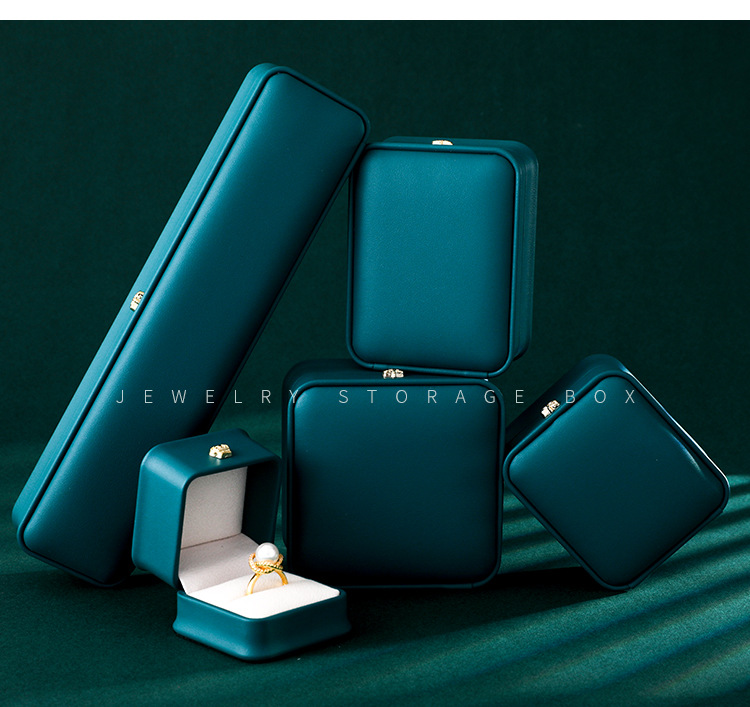 In-stock crown buckle jewelry boxes, high-end jewelry storage boxes, wholesale jewelry boxes, ring, necklace boxes, bracelet boxes pic 12