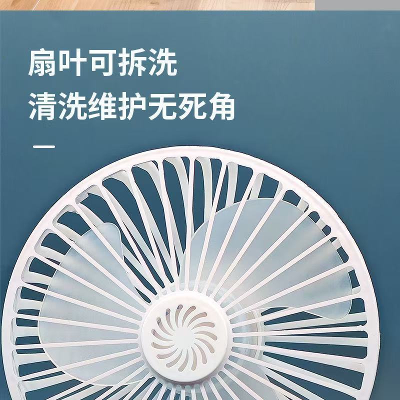 A large three-plug integrated socket small fan with a cover, a small mini cyclone fan specially designed for kitchens and bathrooms pic 9