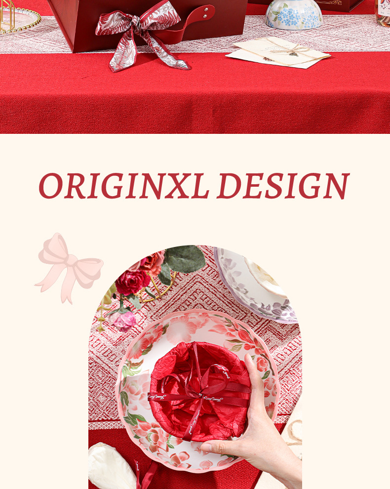 釉下彩陶瓷餐具套装釉下彩陶瓷碗盘碟礼品商务回礼开业促销活动礼详情6