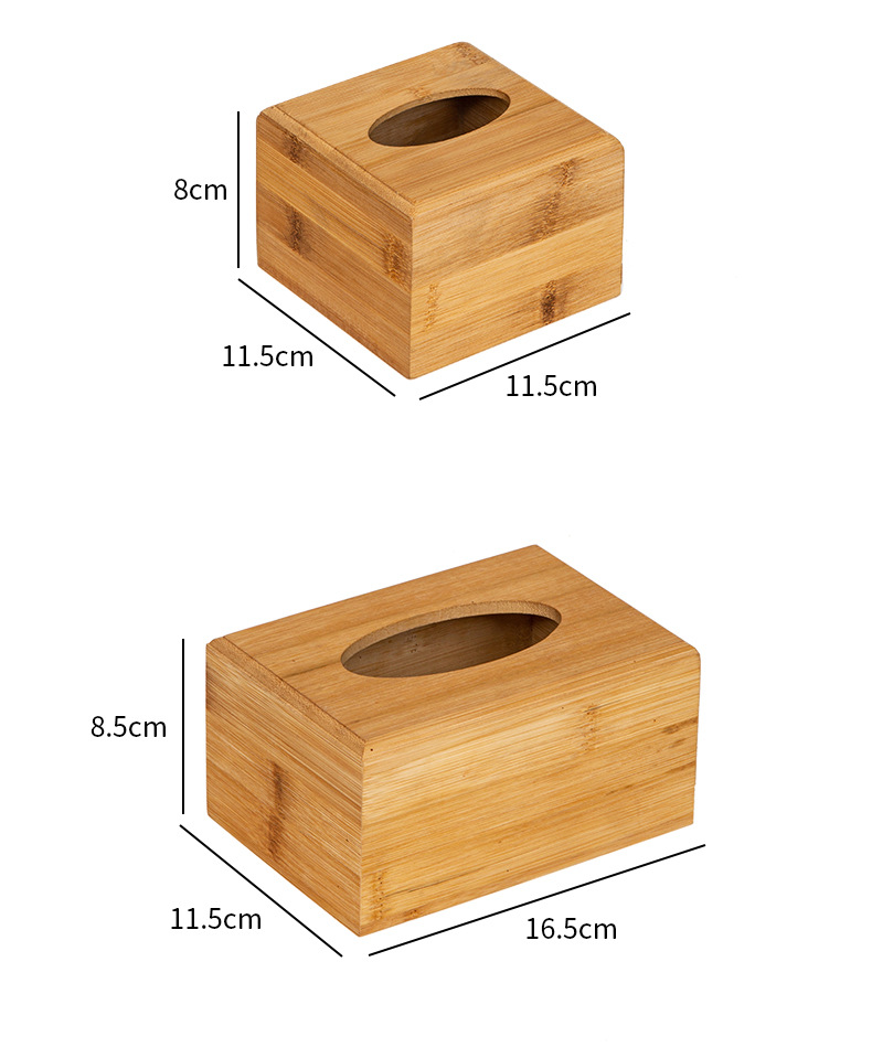 现货竹制收纳盒实木纸巾盒家用多用途抽纸盒现代简约桌面纸巾收纳详情14