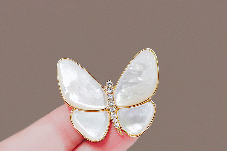 Butterfly brooches for women, high-end and niche, wholesale high-end pins, elegant and fixed clothes, suits, pearl accessories pic 15