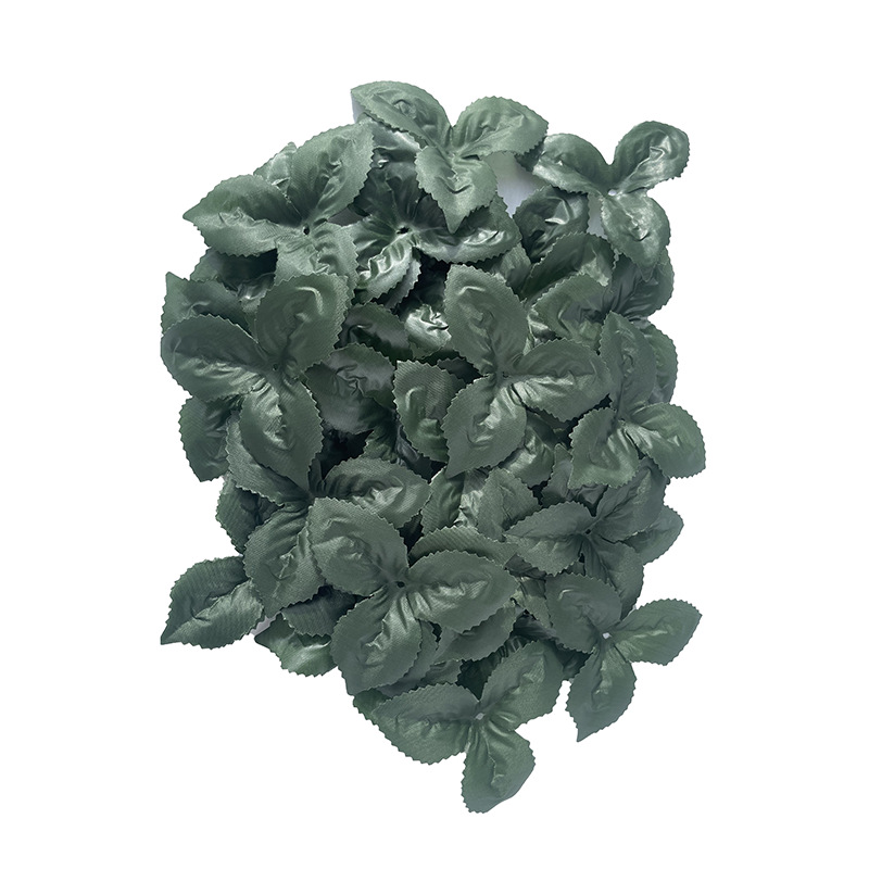 仿真绿色叶三角叶花叶配件丝网花片花瓣花类仿真叶花卉详情13